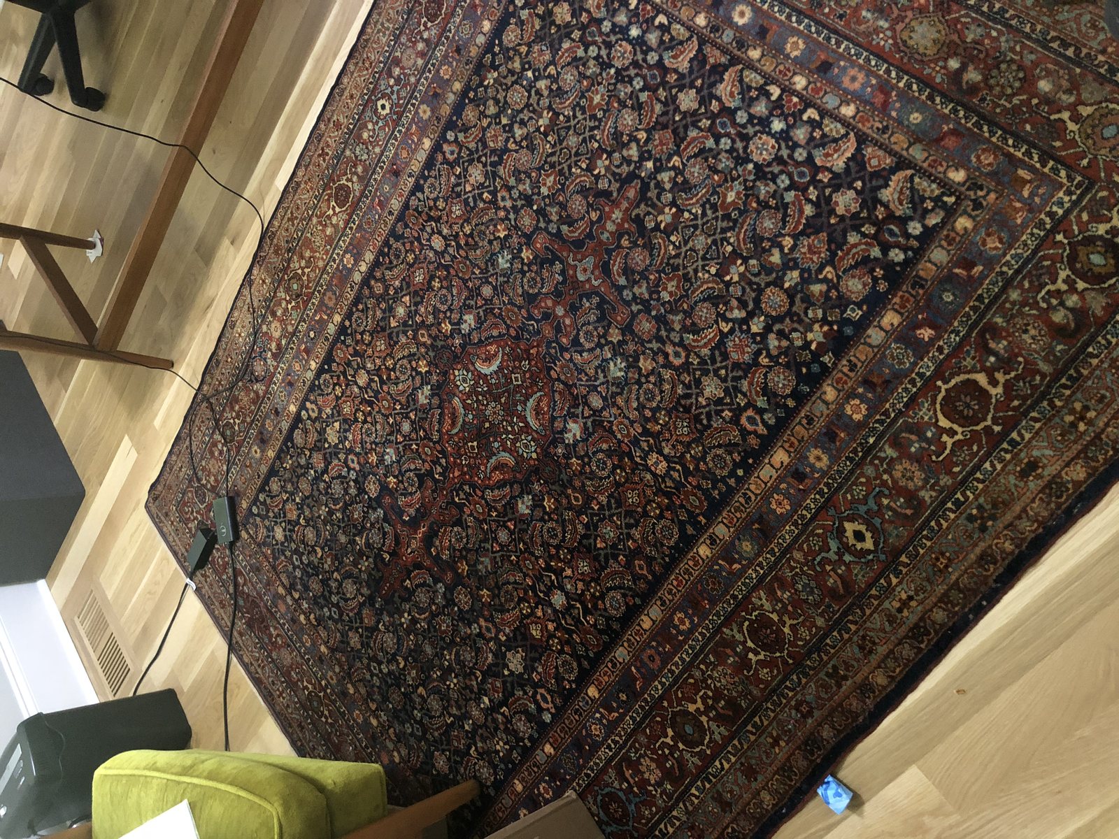 A Bidjar rug laid in a Richmond living room