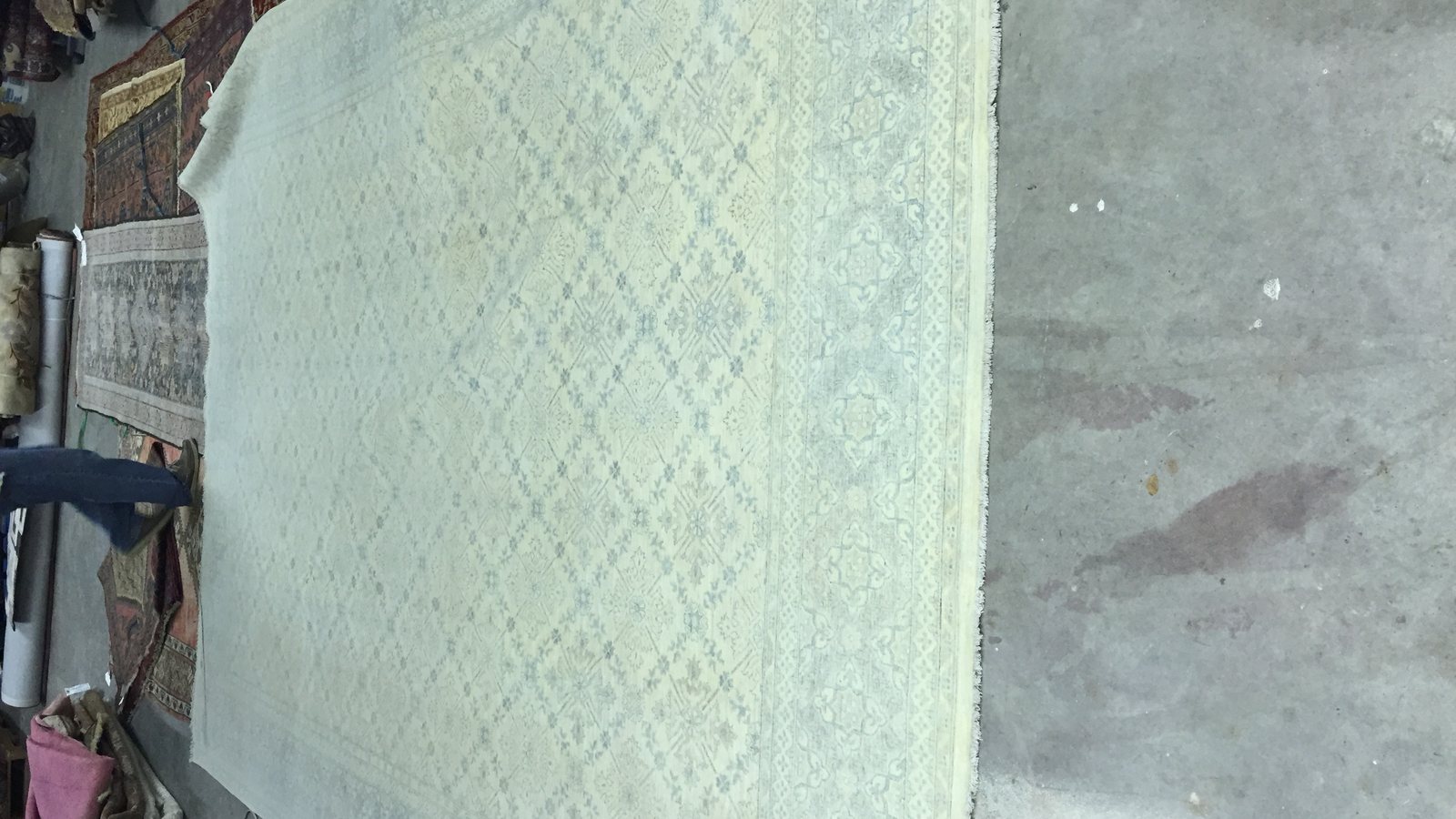 A large rug laid flat